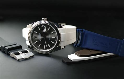 rubber strap for rolex day date|rolex dd40 strap.